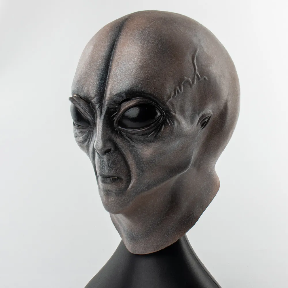 UFO Alien Skull Mask - Deluxe Latex Cosplay Helmet for Halloween & Parties - $32 with Free Shipping Worldwide